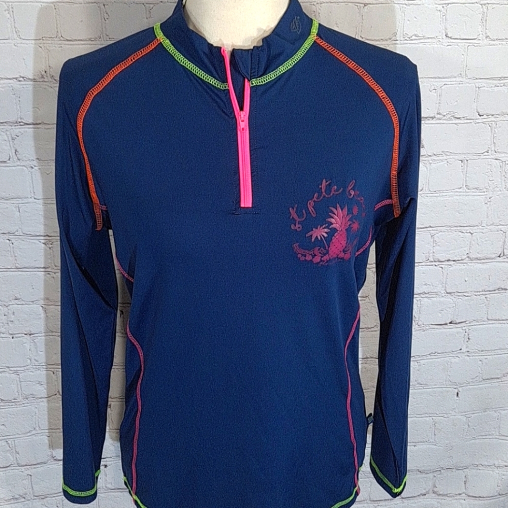 Banana Boat Blue St. Pete Beach Logo Rash Guard